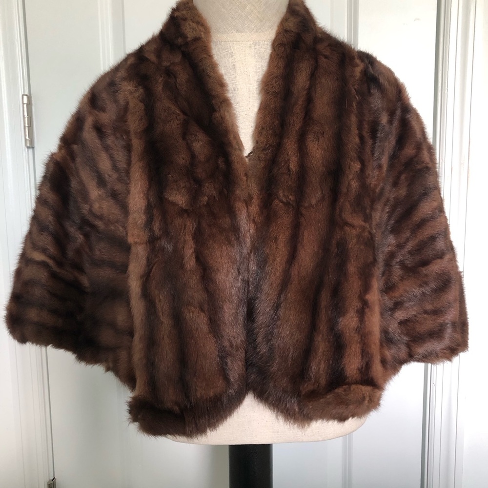 Vintage 1950s Faux Fur Stole